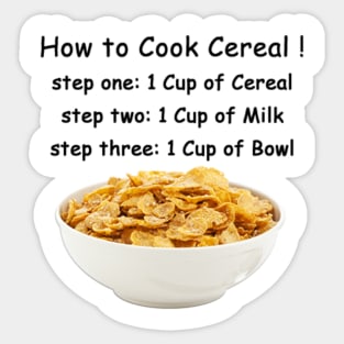 How to Cook Cereal Sticker